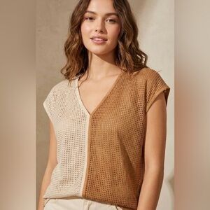 Cream Asymmetrical Cap Sleeve Blouse